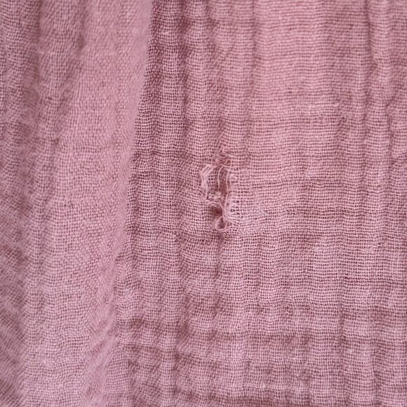 HM 100% COTTON GAUZE DRESS ROSE ORANGE 9-10 FLOWY ORGANIC CLASSIC DRIES FAST - Picture 10 of 15